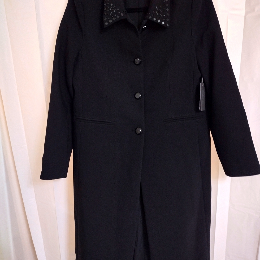NWT Black Vince Camuto Long Coat